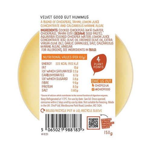 ChicP Velvet Good Gut Hummus thumbnail 4