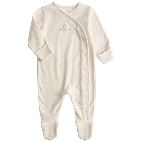 M&S Little Monster Sleepsuit, 6-9 Months, Cream thumbnail 2