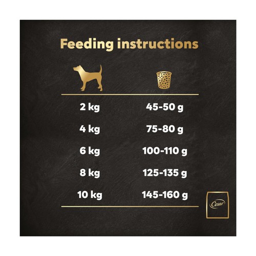 Cesar Complete Dry Adult Dog Food with Chicken, Salmon and Vegetables 1.4kg thumbnail 6