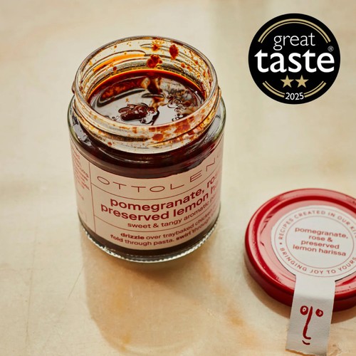 Ottolenghi Pomegranate, Rose and Preserved Lemon Harissa thumbnail 2