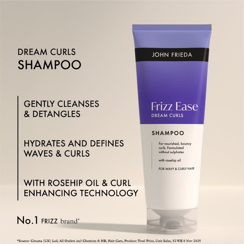 John Frieda Frizz Ease Dream Curls Curl Shampoo  thumbnail 3