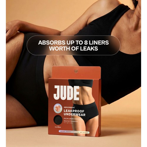 Jude Washable Absorbent High Waist Pants Black Medium thumbnail 5
