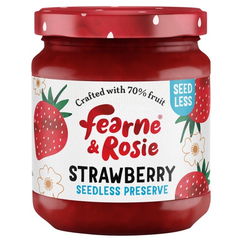 Fearne & Rosie Strawberry Seedless Jam 70% Fruit