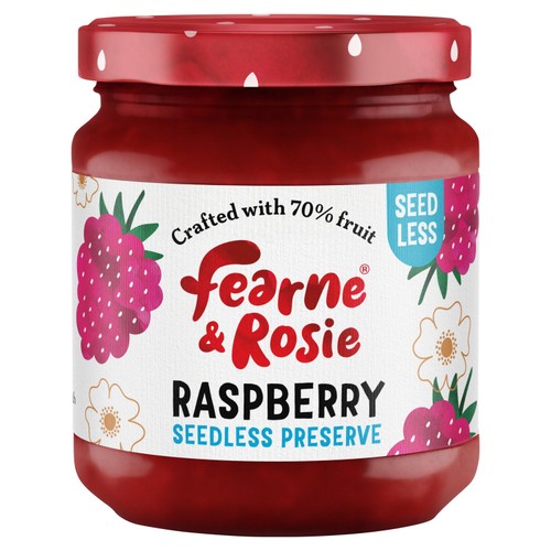 Fearne & Rosie Raspberry Seedless Jam 70% Fruit
