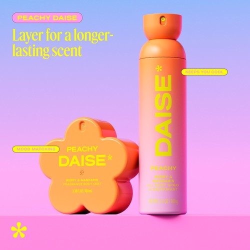 DAISE Peachy All Body Spray & Deodorant in Berry & Mandarin thumbnail 8