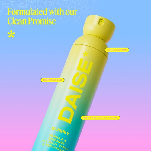 DAISE Sunny All Body Spray & Deodorant in Vanilla & Coconut thumbnail 4