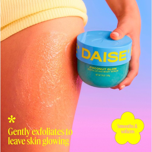 DAISE Exfoliating Body Scrub in Coconut Glow, For Soft Glowing Skin thumbnail 3