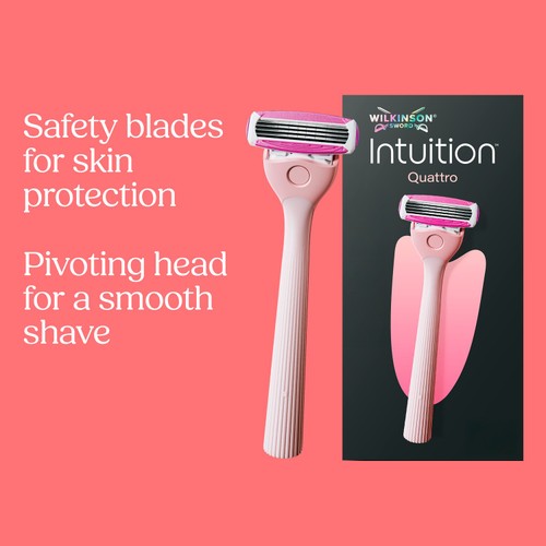 Wilkinson Sword Intuition Quattro Women's Razor Blade Refills thumbnail 2