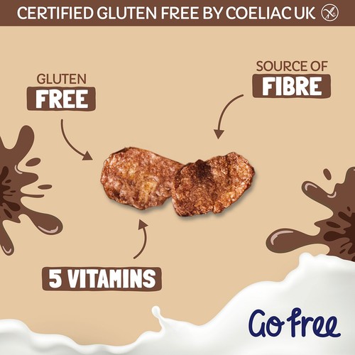 Go Free Gluten Free Chocolate Cornflakes Breakfast Cereal thumbnail 4