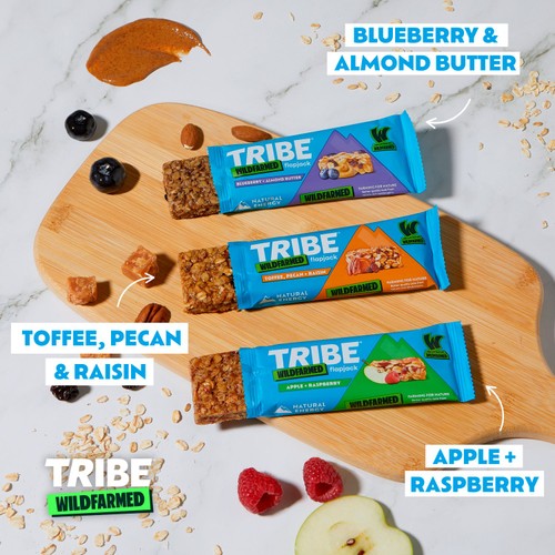TRIBE Wildfarmed Pecan, Toffee and Raisin Flapjack thumbnail 4