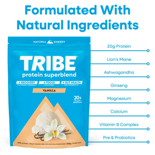 TRIBE Superblend Protein Powder Vanilla thumbnail 5