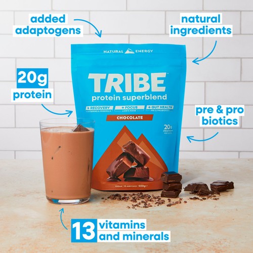 TRIBE Superblend Protein Powder Chocolate thumbnail 3