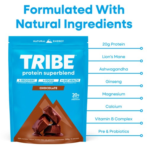 TRIBE Superblend Protein Powder Chocolate thumbnail 5