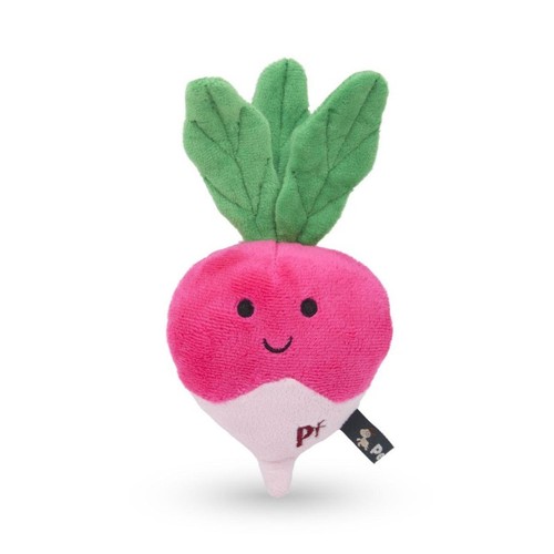 Petface Foodie Faces Radish Plush Dog Toy
