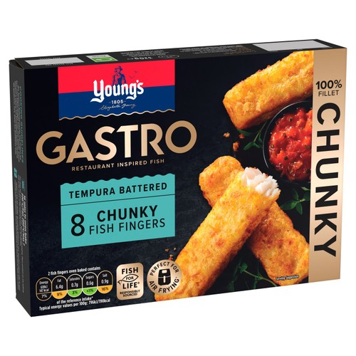Young's Gastro Tempura Battered 8 Chunky Fish Fingers thumbnail 2