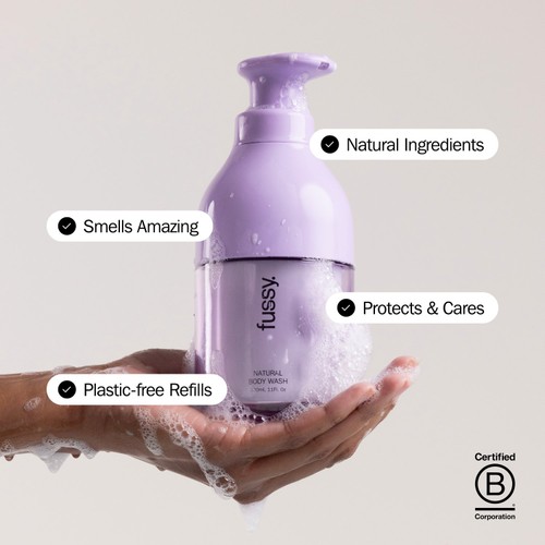 Fussy Refillable Natural Body Wash Lavender Fields thumbnail 2
