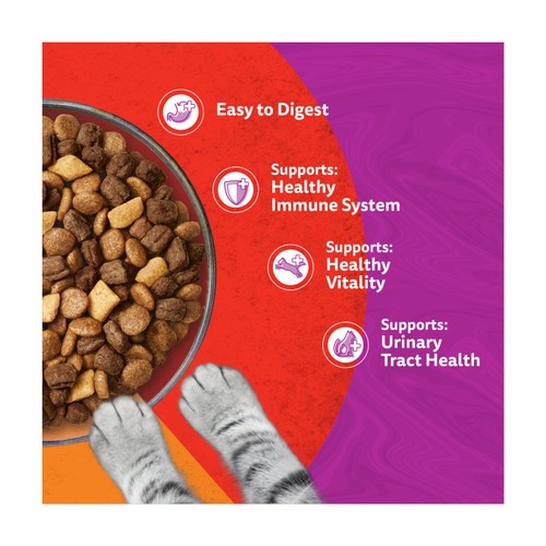 Whiskas 1+ Adult Complete Dry Cat Food Duo Meaty Combo 800g thumbnail 3