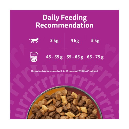 Whiskas 1+ Adult Complete Dry Cat Food Duo Meaty Combo 800g thumbnail 5