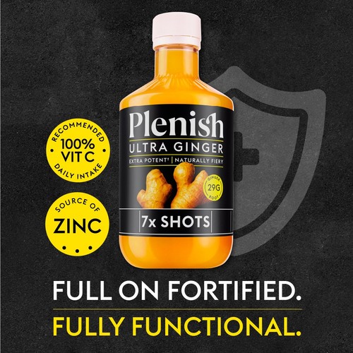 Plenish Ginger Ultra Dosing Bottle 7x Shots thumbnail 3