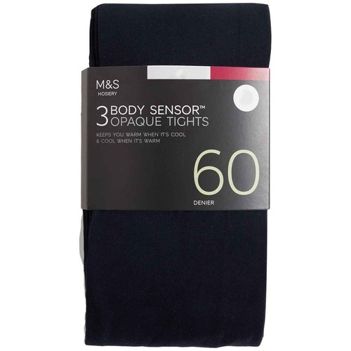 M&S Womens 60 Denier Body Sensor Tights, M, Navy thumbnail 2