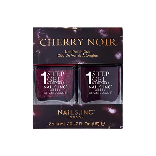 Nails.INC Cherry Noir Nail Polish Duo thumbnail 2