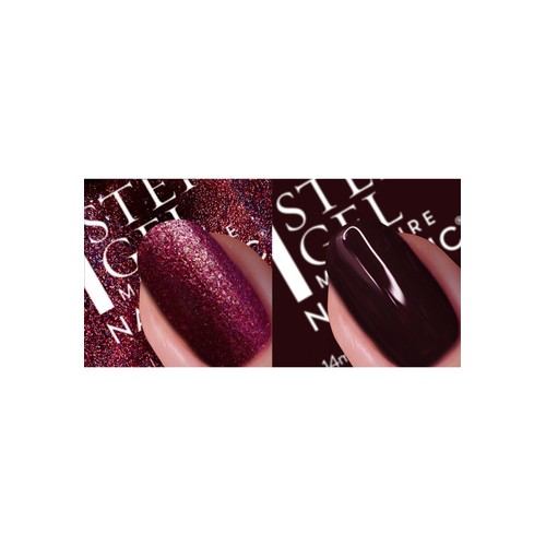 Nails.INC Cherry Noir Nail Polish Duo thumbnail 3