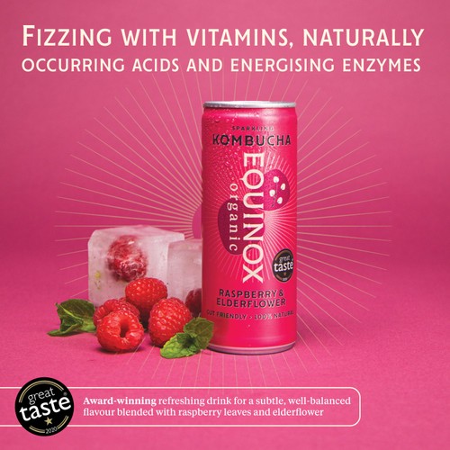 Equinox Organic Raspberry & Elderflower Kombucha thumbnail 5