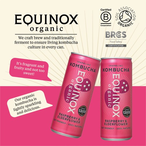 Equinox Organic Raspberry & Elderflower Kombucha thumbnail 6
