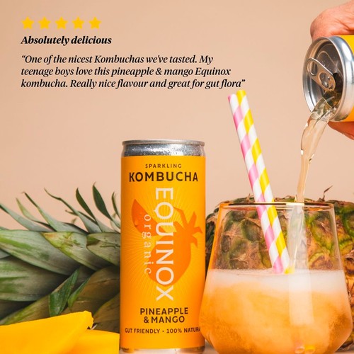 Equinox Organic Pineapple & Mango Kombucha thumbnail 5