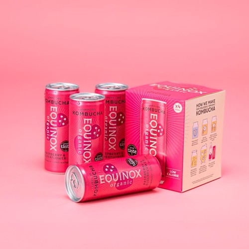 Equinox Organic Raspberry & Elderflower Kombucha thumbnail 3