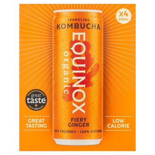 Equinox Organic Fiery ginger Kombucha