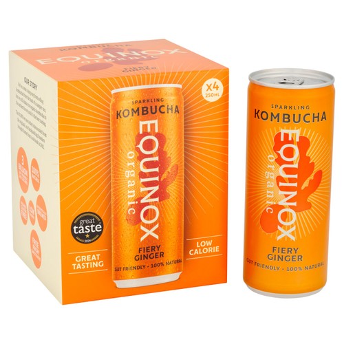 Equinox Organic Fiery ginger Kombucha thumbnail 2