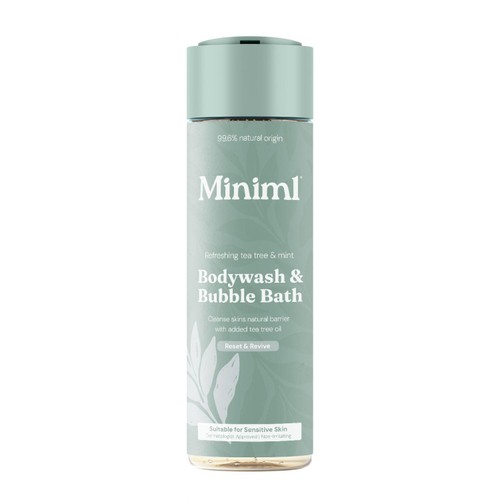 Miniml Body Wash & Bubble Bath Refreshing Tea Tree & Mint