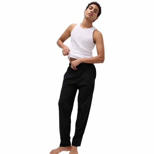 M&S Mens Pure Cotton Pyjama Bottoms, XXL, Blue Mix thumbnail 2