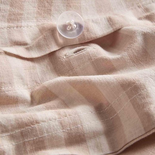 M&S Pure Cotton Gingham Bedding Set, Single, Natural Mix thumbnail 6
