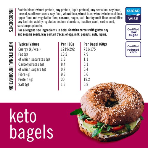 Fitbakes High Protein Bagels Keto Low Carb thumbnail 6