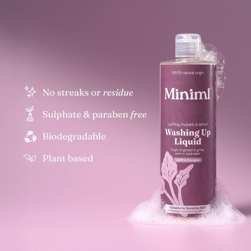 Miniml Washing Up Liquid Rhubarb And Lemon thumbnail 3