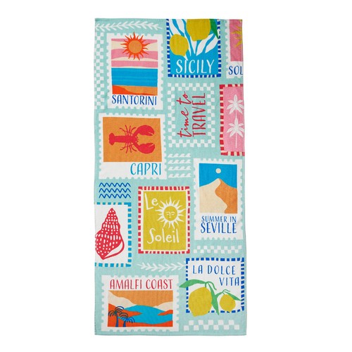 Catherine Lansfield Postcard Beach Towel