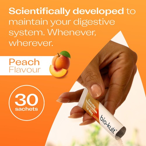 Bio-Kult Everyday Fast Dissolve Probiotic Powder Stick, Peach thumbnail 2