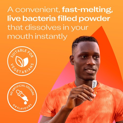 Bio-Kult Everyday Fast Dissolve Probiotic Powder Stick, Peach thumbnail 3