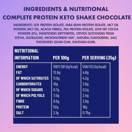ADONiS Keto Protein Shake Chocolate thumbnail 3