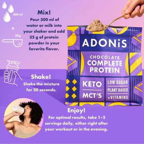 ADONiS Keto Protein Shake Chocolate thumbnail 4