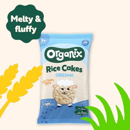Organix Baby Rice Cakes Original 7+ Months, 40g thumbnail 5
