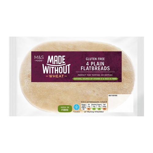 M&S Made Without Wheat 4 Flatbreads thumbnail 2