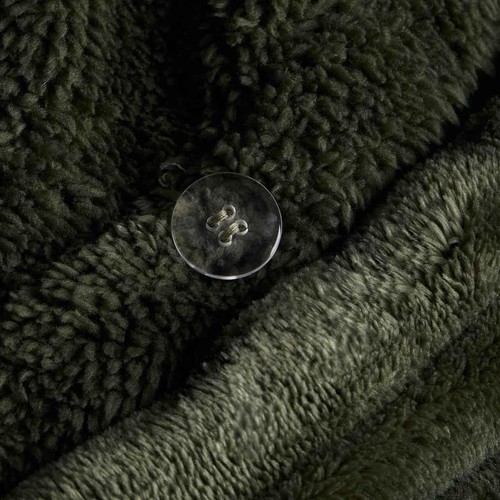 M&S Cloud Fleece Striped Bedding Set, Double, Green thumbnail 5