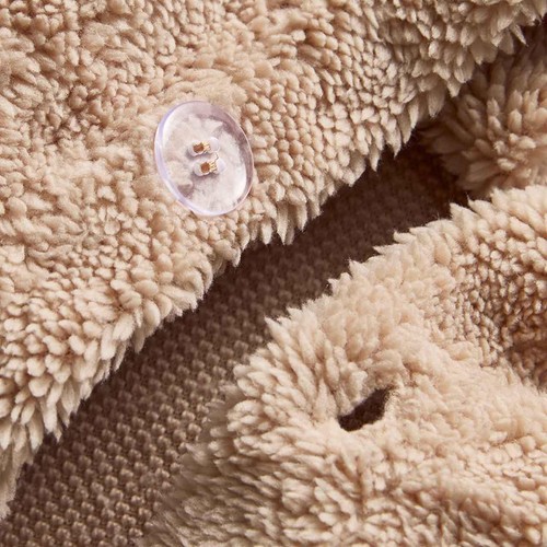 M&S Teddy Fleece Bedding Set Super King, Biscuit thumbnail 3