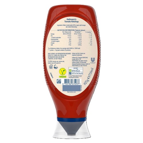Hellmann's Tomato Ketchup thumbnail 2