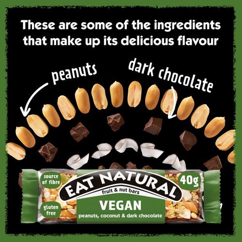 Eat Natural Vegan, Peanuts, Coconut & Dark Chocolate thumbnail 3