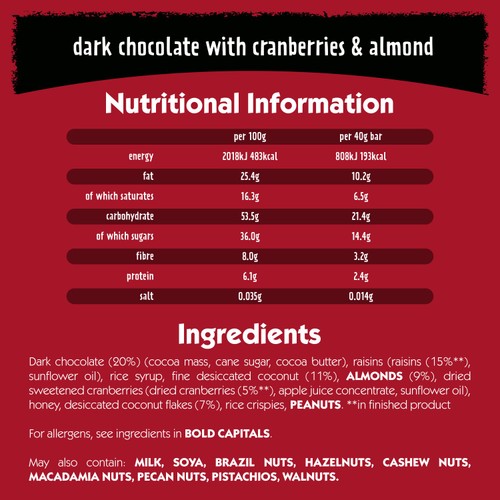 Eat Natural Cranberry, Almond & Dark Chocolate Bars thumbnail 7