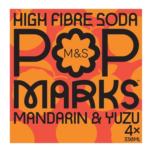 M&S Pop Marks Mandarin & Yuzu Soda